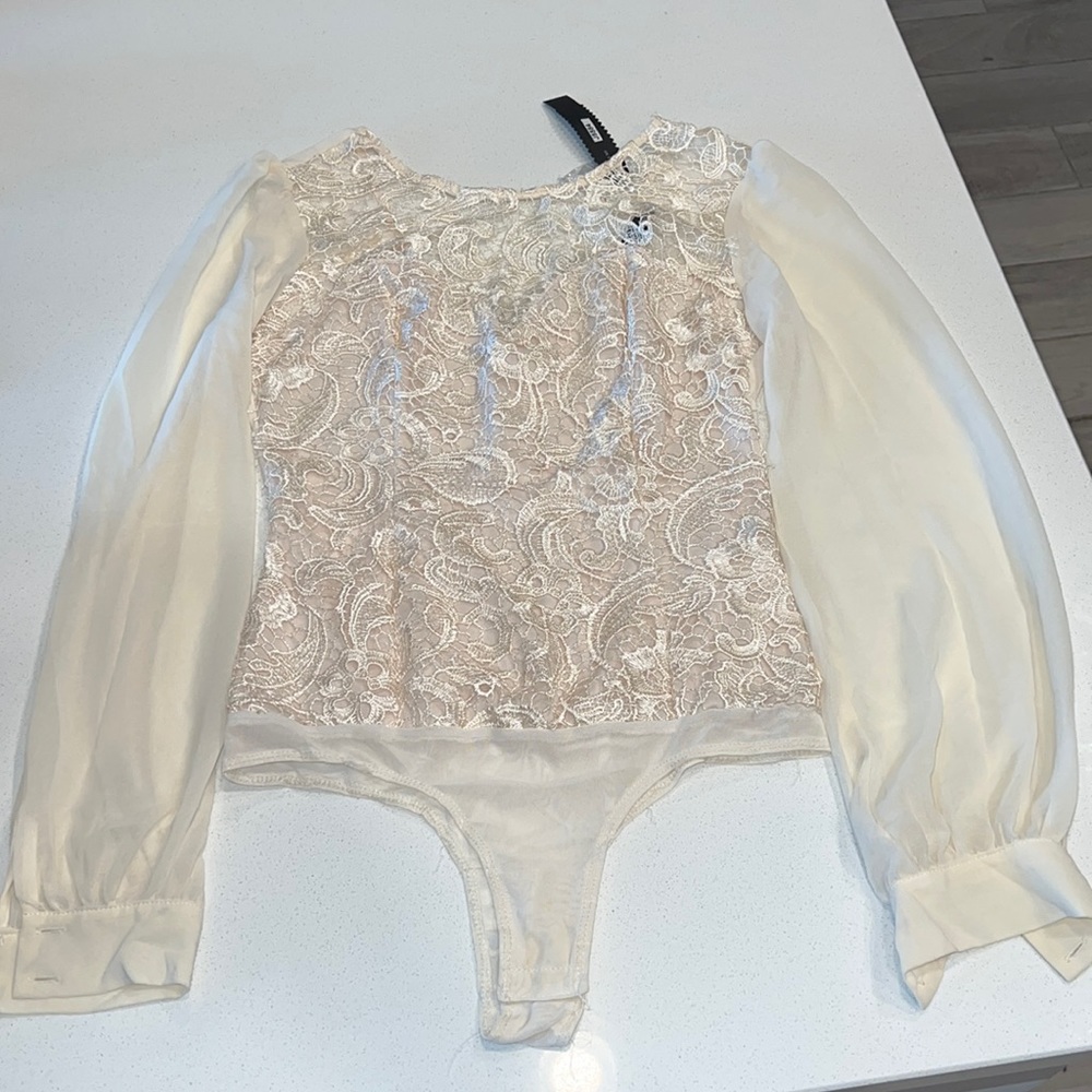 Do & Be Cream Lace Bodysuit